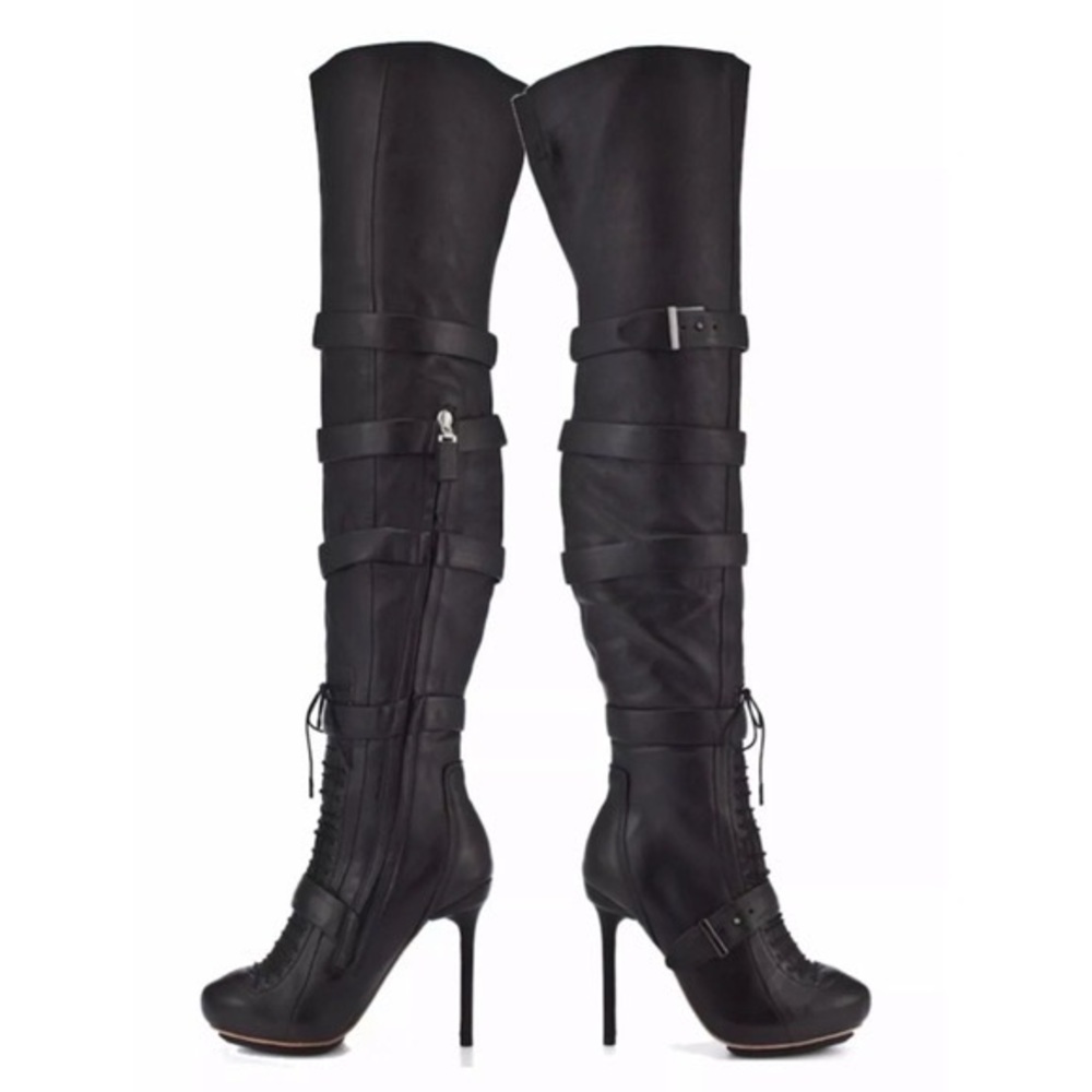 L.A.M.B. Glamette OTK Boots